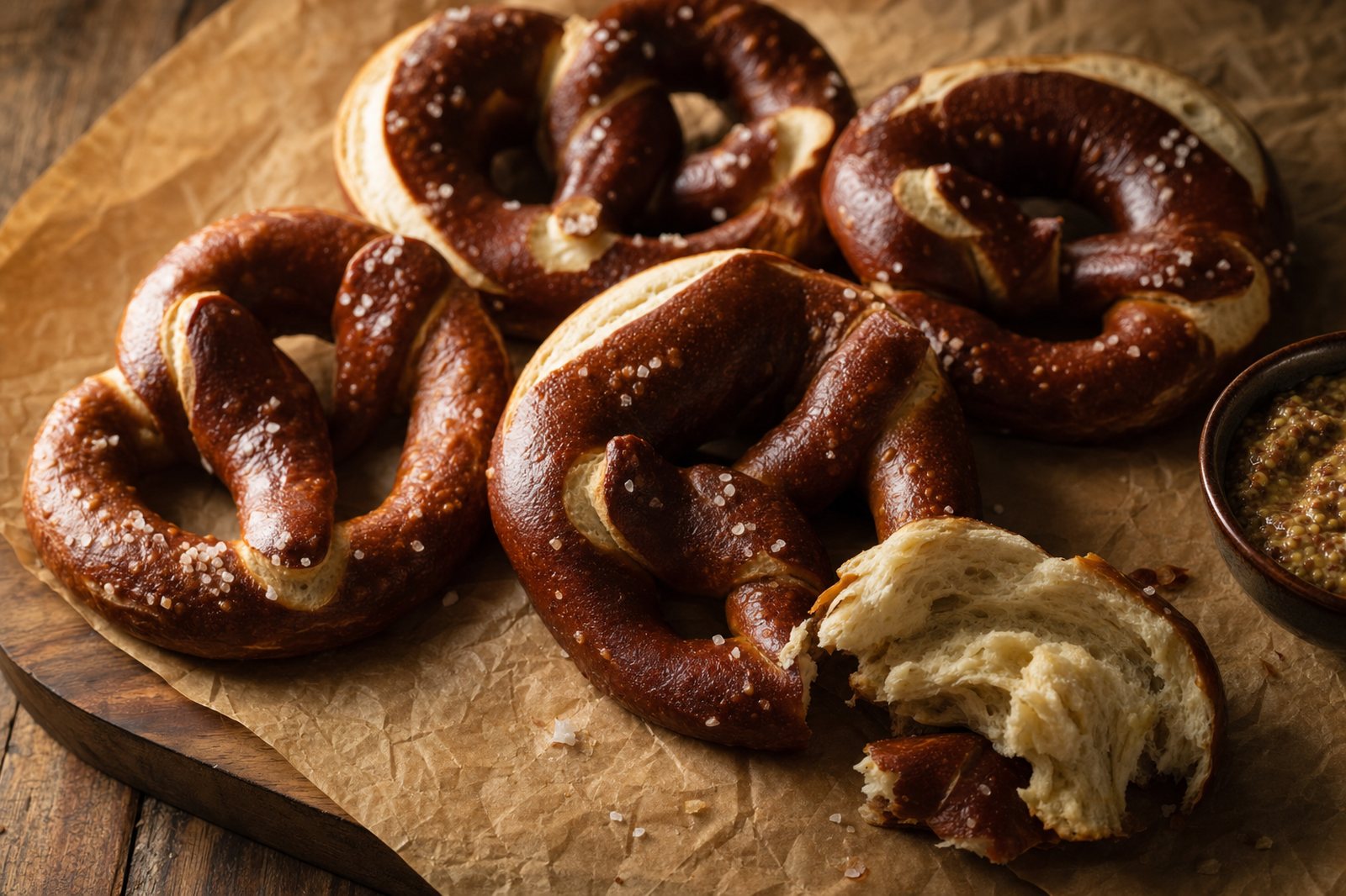 Auntie Anne's-Style Soft Sourdough Pretzels